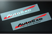 日本AUTOEXE MAZDA(萬事得,馬自達,一汽馬自達) Mazda8(馬8,馬自達8 ,M8,MPV,LW,LY,LY3P) 汽車動力升級改裝零件 AutoExe Wave Logo Sticker Black 波浪標緻貼紙 (黑色) A10000-08